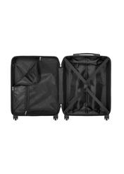 Small suitcase on wheels WALAB-0083-2B-19(W26) - product view from above, on a white background.