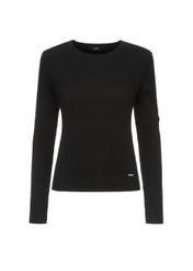 Prążkowany longsleeve damski LSLDT-0028-99(Z24)-03