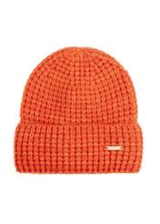 Orange women's hat CZADT-0204-30(Z25), front product view on white background.