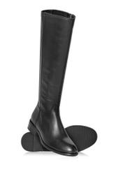 Black leather boots BUTYD-1135-99(Z24)-06