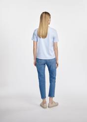 Light blue basic women's t-shirt TSHDT-0120-60(W25)-03