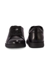 Black men's leather shoes BUTYM-0513-99(Z25) - front and back view of the product on a white background.