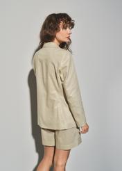 Women's double-breasted gold jacket ZAKDT-0026-80(W23)-04