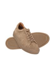 Men's leather shoes in cool beige color BUTYM-0503A-1K(W26)