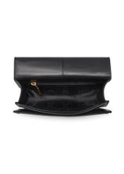 Black small women's handbag with decoration TORES-1393-99(Z26), product view inside on white background.
