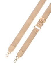 Small beige women's handbag TOREC-1174-1B(W26), view of the product strap on a white background.