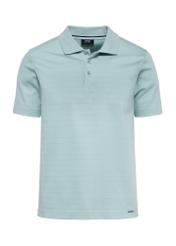 Cotton mint polo shirt POLMT-0076-53(W25), front product view on white background.