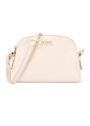 Cream small leather women's handbag TORES-1296-0B (W26)