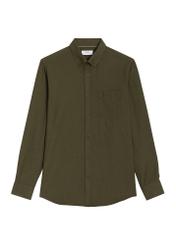 Men's green shirt KOSMT-0299A-8B(Z26)