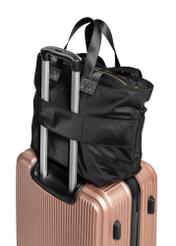 Black large shopper bag TOREN-0325-99(Z25)