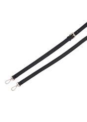 Black small shoulder bag TOREC-1319-9I(Z26), view of the product strap on a white background.