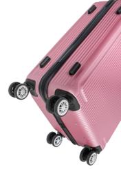 Set of hard suitcases on wheels 19"/24"/29" WALAB-0053-5C(W26), view of the product wheels on a white background.