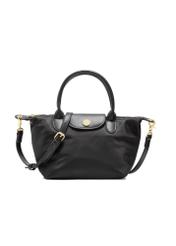 Small black women's handbag TOREN-0318-99(Z25) - front product view on white background.