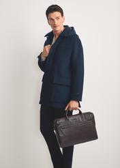 Brown leather men's bag TORMS-0459-89(Z25)