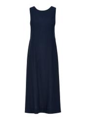 Long navy blue dress with thick straps SUKDT-0192-68(W24)-05