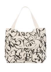 Women's cotton floral bag TOREN-0289-1P(W26), product view from the back on a white background.