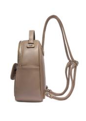 Small women's city backpack TOREC-1321-1K(Z26) - side view of the product, on a white background.