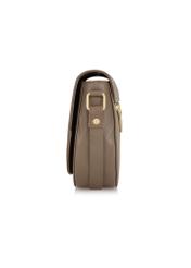 Brown leather women's postbag TORES-0972-80(W24)-03