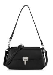 Small trapezoid handbag made of imitation leather TOREC-0957-99(Z24)