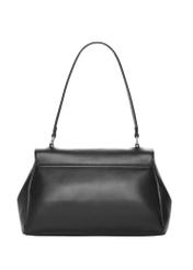 Black women's shoulder bag TOREC-1389-99(Z26), product view from the back on a light background.