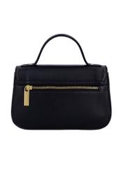 Small leather elegant women's handbag TORES-1332-99(W26), product view from the back on a white background.