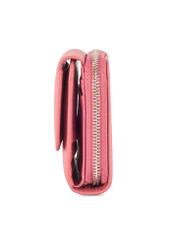 Small pink women's wallet PORES-0802G-31(Z25), side product view on white background.