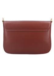 Light brown women's shoulder bag TOREC-1262-1G(Z26), product view from the back on a white background.