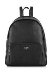 Black large women's backpack TOREC-0725A-99(Z25), product view from the front on a white background.