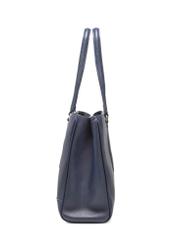 Large navy blue women's bag TOREC-1064-69(Z25), side view of the product on a white background.