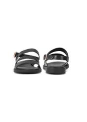 Women's leather sandals in black BUTYD-1152-98(W25)-04