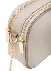 Small beige women's handbag TOREC-1164-1D(W26), close-up of the product detail on a white background.
