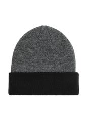 Men's gray winter hat CZADT-0082-95(Z 25), product view from the back on a white background.
