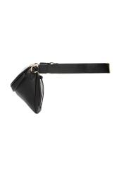 Large women's black waist bag TOREC-1266-99(Z26). Side view on a white background.