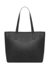 Women's shopper bag in black TOREC-0816-9I(Z26), product view from the back on a white background.