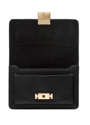 Small black women's leather handbag TORES-0719C-99(W25)-05