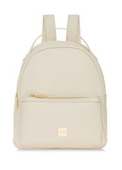 Cream women's medium backpack TOREC-0920-0B(W26) - front product view, on white background.