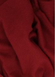 Women's dark red wool scarf SZADT-0092-4C(Z26), close-up of the material on a white background.