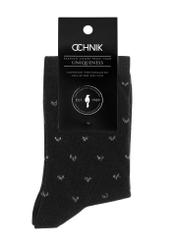 Long black women's socks SKADT-0065-99(Z24)-02