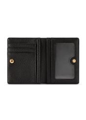 Small black women's wallet POREC-0415-99(W26), product view inside on white background.