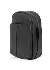 Black leather men's bag TORMS-0454-99(W25)-02