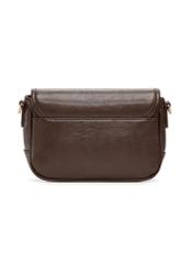 Small brown women's handbag TOREC-1249-1H(Z26), product view from the back on a light background.