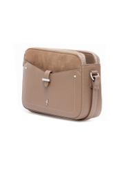 Beige small women's handbag TOREC-0830B-81(Z25), diagonal product view on white background.