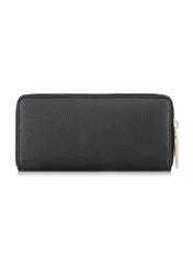 Large black leather women's wallet PORES-0800C-99(Z23)-04