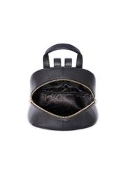 Women's leather backpack in black color TORES-1276-9I(W26), product view inside on white background.