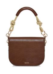 Women's brown leather postbag TORES-1003-90(W24)-02