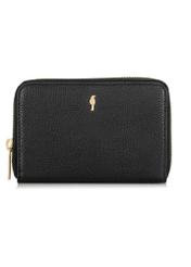 Women's black leather wallet PORES-0911-99(W24)-01