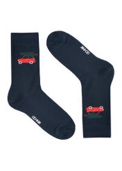 Men's long socks with pattern SKAMT-0198-69(Z25), side view of the product on a white background.