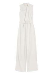 Cream women's jumpsuit KOBDT-0012-0B(W26), front product view on white background.