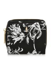 Women's small wallet in floral pattern POREC-0393-99(Z24)-01