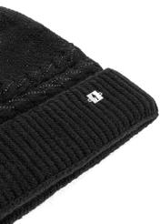 Warm winter hat for women black CZADT-0186-99(Z24)-03